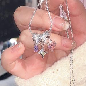 Collar de Plata de Ley S925 con Doble Calabaza de Jade Transparente Estilo Chino Nuevo para Mujer, Colgantes y Dijes Finos y Elegantes - Product Image 2