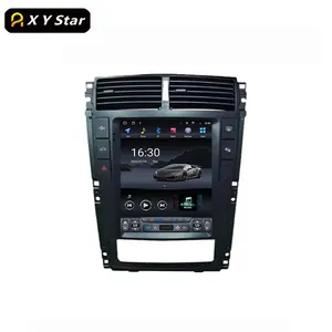 XYstar จอสัมผัสแนวตั้งขนาด10.4นิ้ว,เครื่องเล่นวิดีโอดีวีดีในรถยนต์แอนดรอยด์8 + 256วิทยุสำหรับเปอโยต์405 2010-2019