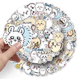 En stock: Pegatinas adhesivas de graffiti de Chiikawa, diseño de dibujos animados, lindas, para decoración de vasos de agua, pequeñas, estilo Mochi, para envío transfronterizo. - Product Image 5