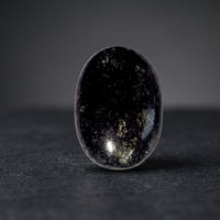 Polierter Ovaler Schwarzer Edelstein Kristallstein Halbedelstein Kunstsammlerstück NOBLESTONE GEMS Heimdekoration
