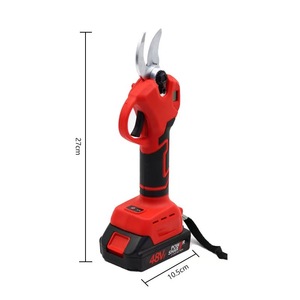 Power Shark 48V Electric Pruning Shears Stainless Steel Blade 35mm Max Cut Garden Tree Trimming Tool Red - Product Image 3
