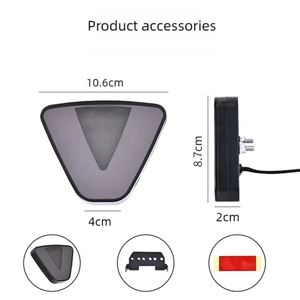 Triangulaire de signalisation d'urgence universel à LED pour voiture, lampe de signalisation de panne, balise de sécurité clignotante 12 V - Product Image 4