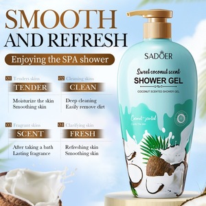 <span class=keywords><strong>Gel</strong></span> Douche Coco SADOER 1000ml Nettoyage en Profondeur Lissant Rafraîchissant Parfum Sucré Longue Durée pour Femme Format Familial - Product Image 2