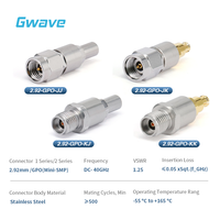 Adaptateurs RF à onde millimétrique haute fréquence 2.92mm vers DC-40GHz en acier inoxydable GPO