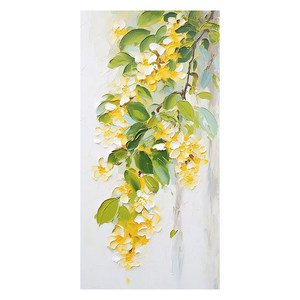 Osmanthus Hand Painted Oil Painting 60x120cm Abstract Art Living Room <b>Wall</b> Decor <b>Flower</b> Art - Product Image 5