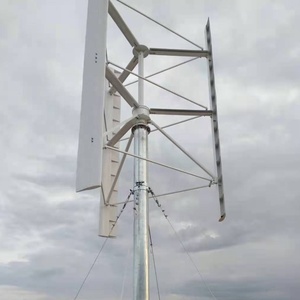 Máy phát điện tua-bin gió thẳng đứng loại H 220V 480V 30kw 50kw 100kw 5 cánh quạt bằng sợi thủy tinh gia cường, rôto ba pha, nam châm vĩnh cửu - Product Image 4