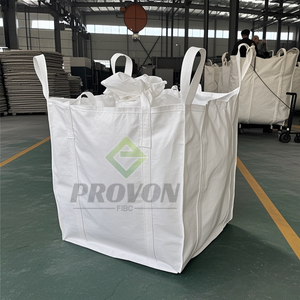 カスタムジャンボバッグ耐久性0.5-3トンオプション4ループリフティングヘビーデューティ構造100% バージンPpクロススリングプリントロゴビッグバッグ - Product Image 1