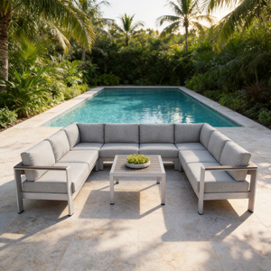 Ensemble <span class=keywords><strong>de</strong></span> mobilier <span class=keywords><strong>d</strong></span>'extérieur en aluminium résistant à la rouille, tabourets <span class=keywords><strong>de</strong></span> bar en aluminium, ensemble <span class=keywords><strong>de</strong></span> canapés <span class=keywords><strong>de</strong></span> <span class=keywords><strong>jardin</strong></span>, sièges en aluminium, <span class=keywords><strong>canapé</strong></span> <span class=keywords><strong>de</strong></span> conversation 2026 - Product Image 3