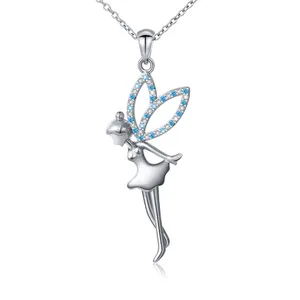 Daoshang Custom Jewellery Elf Angel 925 Sterling Silver Pendant Necklace Suitable For Giving To Friends