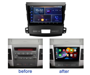 Autoradio Android 15 4 + 64G pour <span class=keywords><strong>Mitsubishi</strong></span> Outlander 2005-2011 CarPlay 9in Autoradio avec Bluetooth FM/RDS WiFi SWC <span class=keywords><strong>Split</strong></span> Screen - Product Image 2