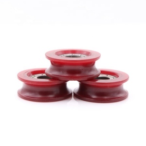 U rãnh Nylon con lăn bánh xe 6*21*7.8 mét tráng 686zz mang trượt cửa con lăn nhựa U rãnh ròng rọc bánh xe - Product Image 3