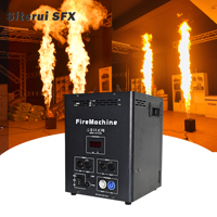 SITERUI Stage Dj Club Disco Equipment 200W Machine à flamme à double tête, machine à flamme de contrôle DMX