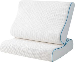 Boyun Kontürü Hafızalı Köpük Yastık, Daha Rahat Bir Uyku için 3 Noktalı Destek, Sırt ve Yan Yatanlar İçin Uygundur - Product Image 1