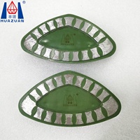 Bloc en forme de triangle abrasif de disque de meulage de diamant de Cassani pour les ponceuses lourdes de plancher