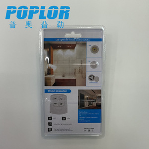 Poplor Led Night Light Round Remote Control <b>Battery</b> <b>Operated</b> Warm White For Bedroom Kitchen Bathroom - Product Image 3