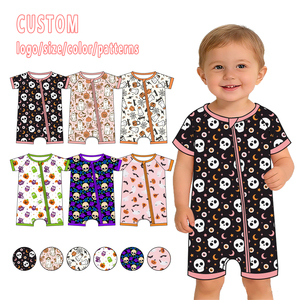 Özel Yüksek Kaliteli Yeni 2 Parçalı Salon Takımı Kısa İlkbahar Yaz Bambu Bebek Pijama Takımı Bambu Bebek Kıyafetleri - Product Image 2