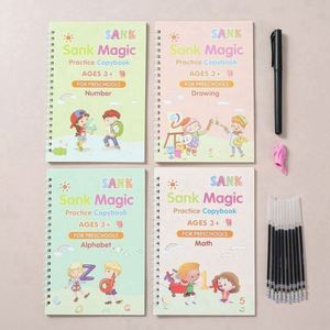 4 Cuadernos Mágicos Reutilizables de Caligrafía Árabe para Práctica de Escritura a Mano, Libros de Impresión para Niños - Product Image 4
