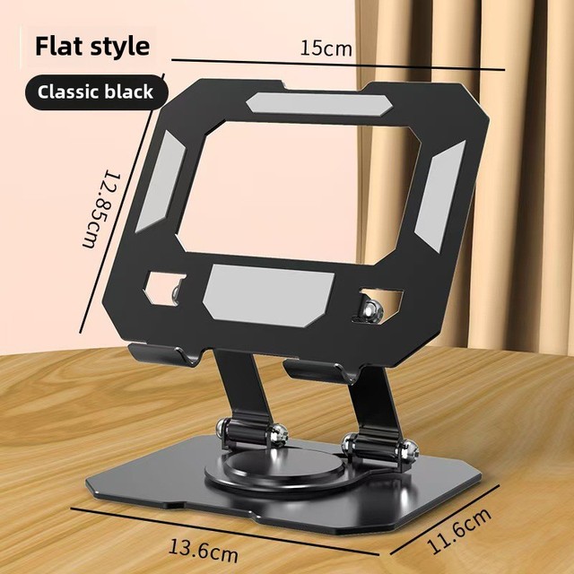 Aluminium and Steel Adjustable 360 Rotating Laptop Stand Foldable iPad & Phone Stand for Desktop Live Streaming