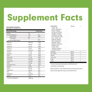 ผลิตภัณฑ์เสริมอาหารสารสกัดจากผักใบเขียวผสมสูตรเฉพาะ ช่วยเสริมสร้างความแข็งแรงและฟื้นตัวเร็วขึ้น ครีเอทีนกัมมี่ - Product Image 6