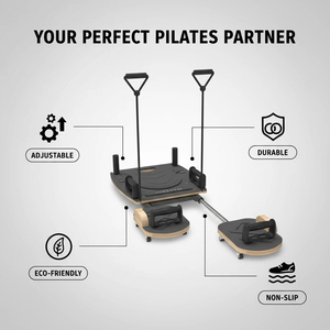 CZFIT Tabla de Pilates Plegable Portátil y Resistente, con Resistencia Ajustable, Retráctil, Multifuncional, para Ejercicios Abdominales - Product Image 3