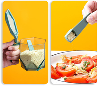 Bouteilles de thé scellées, pour conserver les aliments, un design unique, rangement d'assaisonnement et d'épices, avec cuillère, pour décorer la cuisine, matière plastique, ml