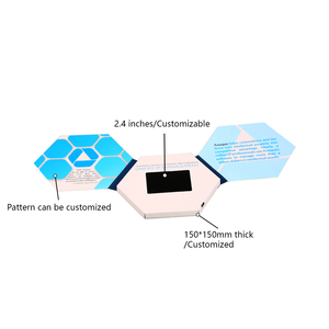 Draagbare 2.<span class=keywords><strong>4</strong></span> Inch Videospeler Visitekaartje Mini Digitale Brochure Papier <span class=keywords><strong>Lcd</strong></span> Promotieontwerp Muziek Liefde Dieren Fee Engel - Product Image 3