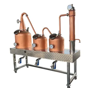 100L 200L 300L 500L 600L distillatore di colonna di riflusso di alcol attrezzature commerciali per distilleria di rame