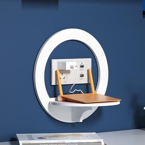 Étagère <span class=keywords><strong>murale</strong></span> blanche pour projecteur, étagères flottantes pour divertissement, étagère pour projecteur - Product Image 1