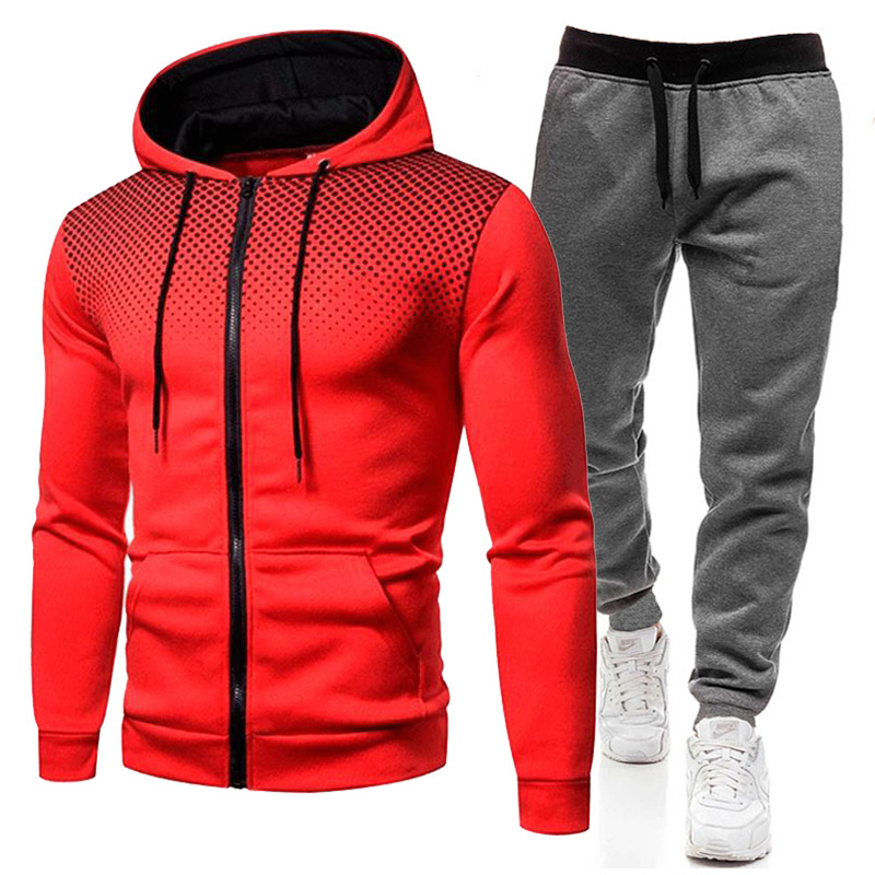 Red dark gray Pants