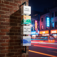 Boîte lumineuse en acrylique, éclairée sur toute la surface, panneau LED, boîte LED