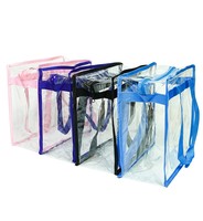Sac à main en PVC transparent, taille et logo personnalisables, respectueux de l'environnement, grande capacité, résistant à l'eau, sac de voyage pour la plage et la natation
