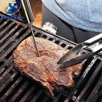 Injecteur de marinade de haute qualité en acier inoxydable 304 de 2 oz, 3 aiguilles, grande capacité, pour viande, volaille, cuisson, barbecue, dinde, steak