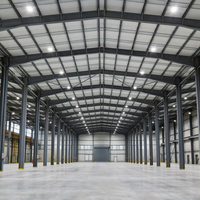 Entrepôt en structure acier préfabriquée sur mesure pour la construction minière à distance et le stockage de matériaux de projet