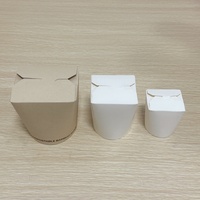 Conteneur jetable personnalisé avec logo pour restaurant chinois asiatique, boîte à wok, boîte à nouilles de riz, emballage en papier kraft pour la restauration rapide