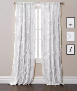 Fabbrica pronta all'uso di design di lusso soggiorno camera da letto spazzolato oscurante <span class=keywords><strong>tende</strong></span> romantiche a doppia apertura <span class=keywords><strong>tende</strong></span> - Product Image 4