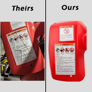 Pièces de VTT Autocollants d'avertissement <span class=keywords><strong>Raptor</strong></span> Blaster Kit pour Yamaha Banshee <span class=keywords><strong>350</strong></span> YFZ <span class=keywords><strong>350</strong></span> YFZ350 1987-2006 - Product Image 2