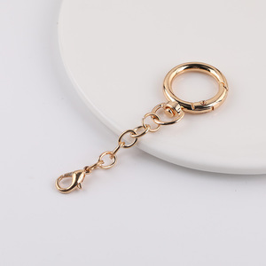 Spring Ring Chain Keychain Metal Plated DIY <b>Bag</b> Accessories Round Open Ring Jewelry Findings - Product Image 3