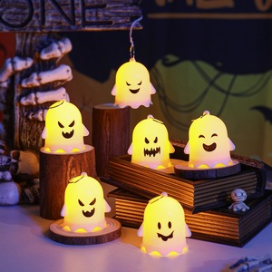 Decoraciones de Halloween, Lindos Fantasmas de Plástico con Luz Nocturna, Adornos Colgantes para Fiestas de Halloween, Marca ONR de Vietnam, Etiqueta de Papel - Product Image 6