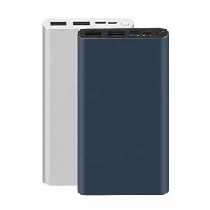 New Upgrade Ultra-thin 10000mAh Dual USB Port 18W Quick Charge Portable Powerbank Mi Xiaomi Power Bank 3 External Battery Charge