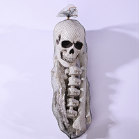 10 Piezas de Modelo de Esqueleto Humano Desmontable - Accesorios de Decoración de Halloween para Casa Embrujada, Fiestas y Educación Científica