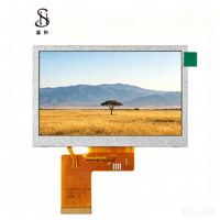 Panel LCM Gráfico TFT IPS BOE de 4.3 Pulgadas, Resolución 480x272, RGB 40PIN LVDS I2C, Retroiluminación LED, Brillo de 250 Cd/m, Controlador ILI6485
