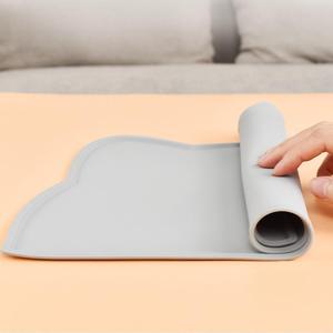 Tapis d'alimentation pour animaux <span class=keywords><strong>de</strong></span> compagnie en silicone extra large, antidérapant, imperméable, plateau pour nourriture pour <span class=keywords><strong>chat</strong></span> et chien, sous-plat - Product Image 2