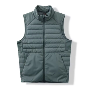 Veste d'hiver en duvet de canard blanc neutre, personnalisable avec logo, imperméable et résistante à l'usure, col montant, vente en gros - Product Image 3