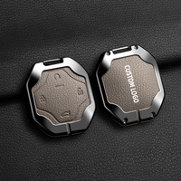 Étui de protection en alliage de zinc et cuir pour clé de voiture Jetour Traveller T2 2023 2024 2025 – Accessoire de protection pour télécommande automobile