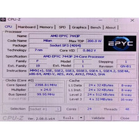 Processeurs AMD 7443P 100-000000342 24 cœurs 48 threads 2,85 GHz Série 7003