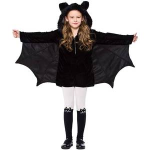 Capa de Murciélago para Niños y Niñas, Blusa con Capucha Negra, Disfraz de Vampiro para Halloween, Juego de Imitación - Product Image 5