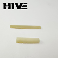 HHIVE Chevalet de guitare folk à 6 cordes en os de bœuf de haute qualité, pièces de rechange pour instruments à cordes
