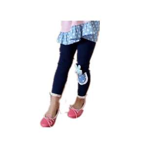 Venta al por Mayor en Línea de Ropa Infantil, Pantalones Casuales de Algodón con Estampado de Conejo para Niñas, de China - Product Image 1