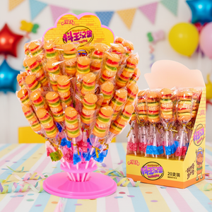 Caramelos <span class=keywords><strong>de</strong></span> Goma con Forma <span class=keywords><strong>de</strong></span> Bola <span class=keywords><strong>de</strong></span> <span class=keywords><strong>Flores</strong></span> y Hamburguesas, Sabor Frutal, Multicolor, en Botellas, Venta Directa <span class=keywords><strong>de</strong></span> Fábrica, Precios Competitivos - Product Image 2