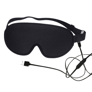 Mascarilla eléctrica para ojos con temperatura ajustable, tela de algodón supersuave, nutritiva, antihinchazón, máquina con correa elástica - Product Image 5